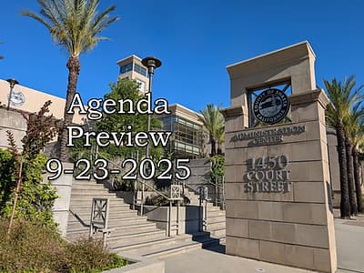 Agenda Preview - Board of Supervisors 9-23-2025