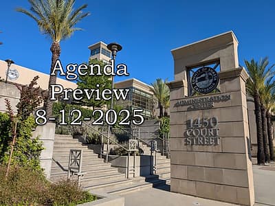 Agenda Preview - Board of Supervisors 8-12-2025